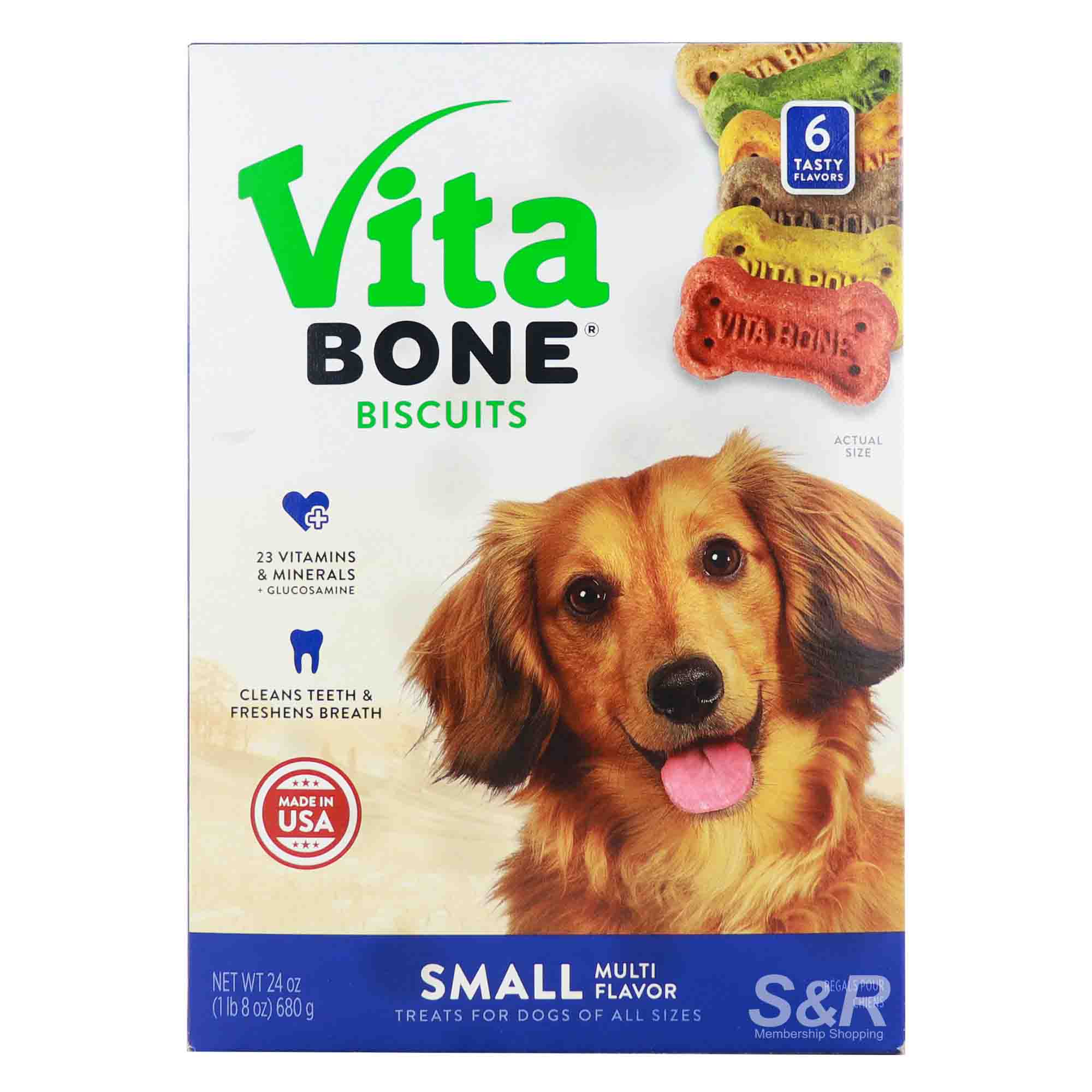 Vita Bone Biscuits Small Multi Flavor Dog Treats 680g